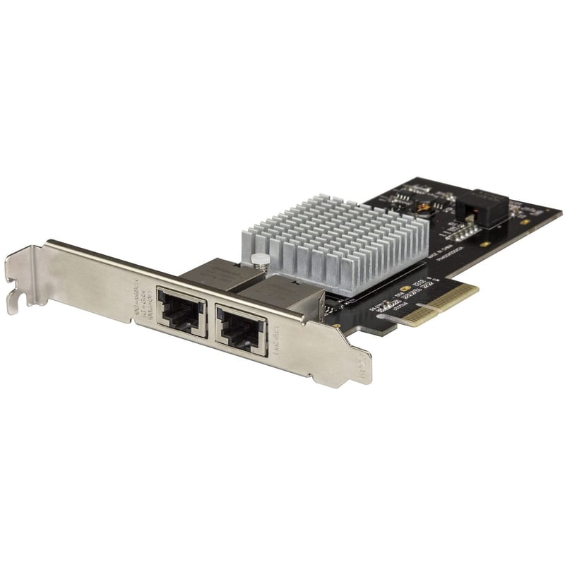 StarTech.com Dual Port 10G PCIe Network Adapter Card - Intel-X550AT 10GBASE-T PCI Express 10GbE Multi Gigabit Ethernet 5 Speed NIC 2port - Thumbnail 1