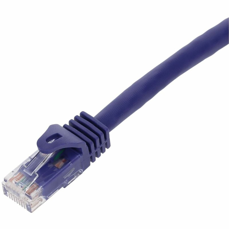 AddOn 100ft Purple CAT 6A PVC Ethernet Cable Snagless Easy Boot RJ-45 M/M - Thumbnail 2