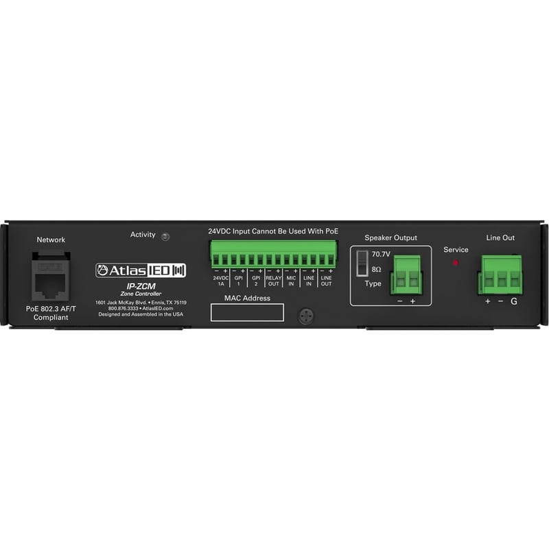 AtlasIED PoE+ IP to Analog Gateway (Zone Controller) - Thumbnail 3