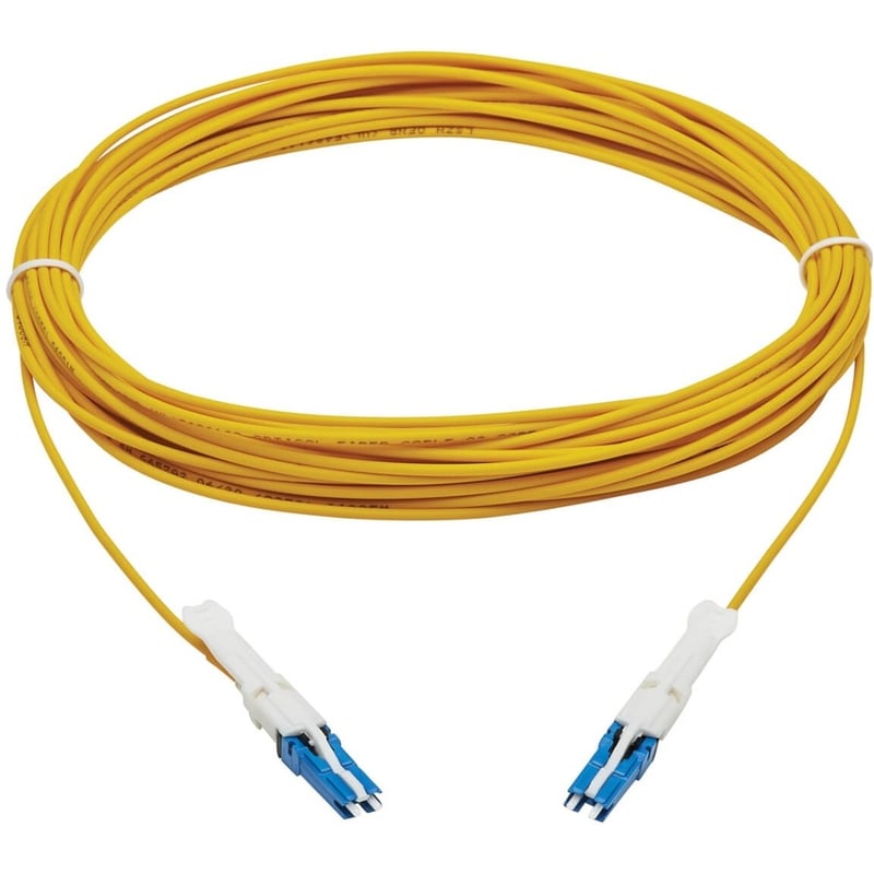 Eaton Tripp Lite Series 400G Duplex Singlemode 9/125 OS2 Fiber Optic Cable (CS-UPC/CS-UPC), Round LSZH Jacket, Yellow, 10 m - Thumbnail 2