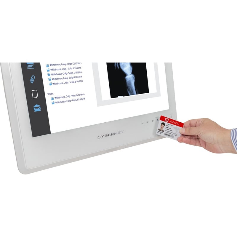 Cybernet CyberMed S S20 All-in-One Computer - Intel Core i5 6th Gen i5-6200U - 8 GB - 128 GB SSD - 19.5" HD+ Touchscreen - Desktop - White - Thumbnail 5