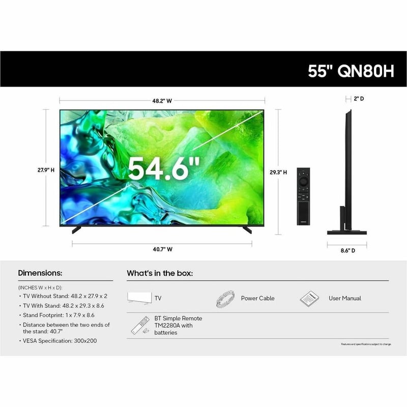2026 55IN QN80H NEO QLED TV QN80H SERIES NEO QLED - Thumbnail 2