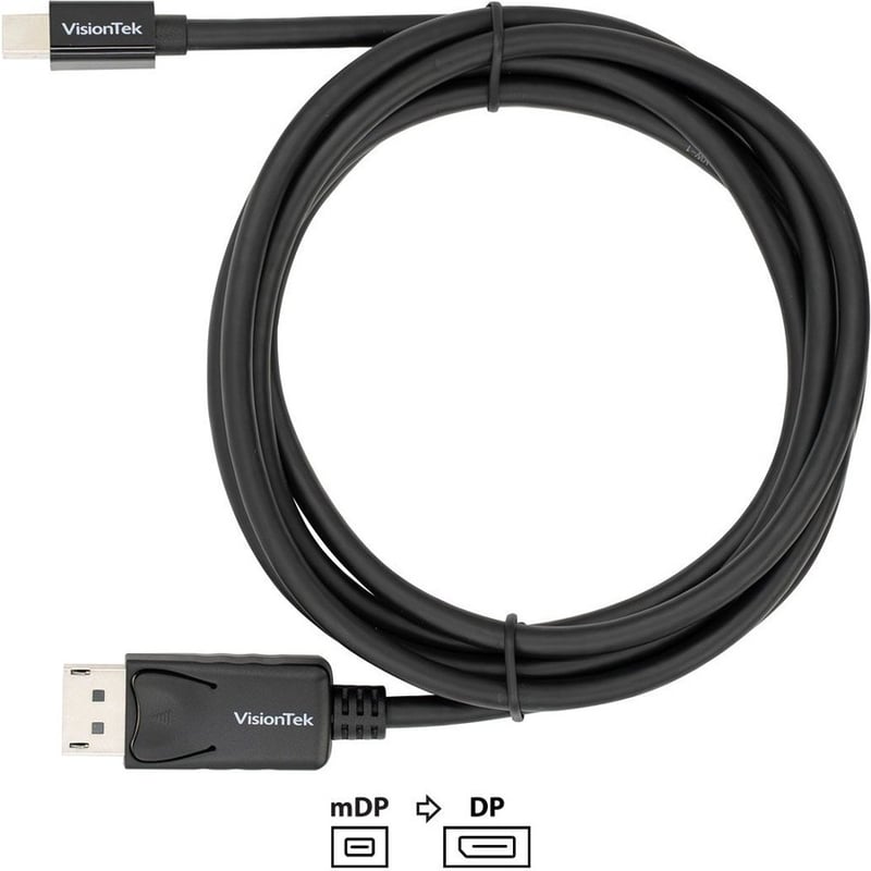 VisionTek Mini DisplayPort to DisplayPort 2M Active Cable (M/M) - Thumbnail 3