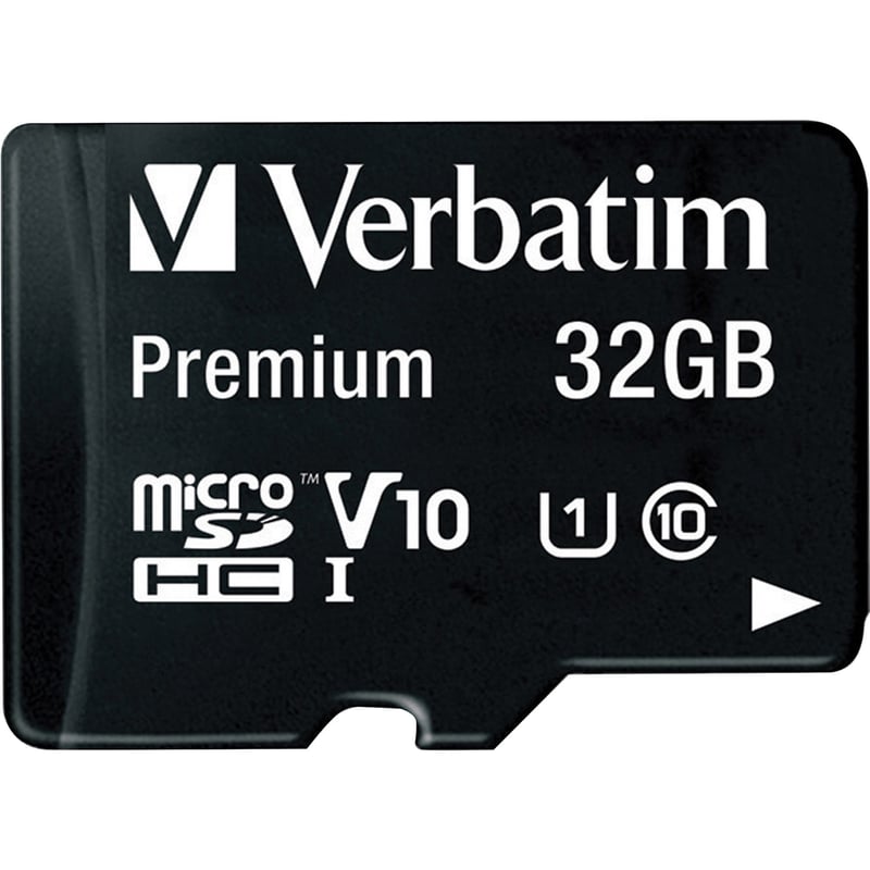 32GB Premium microSDHC Memory Card with Adapter, UHS-I V10 U1 Class 10 - Thumbnail 1