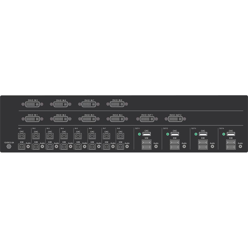 iPGARD SDVN-82-X KVM Switchbox with CAC - Thumbnail 2