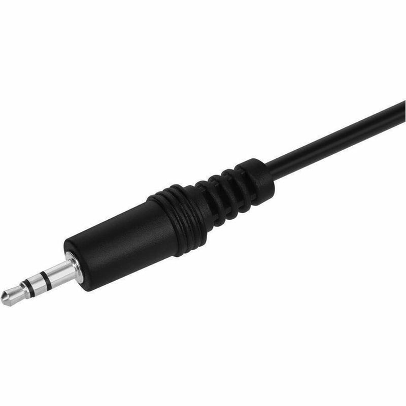STEREO PLUG/JACK M/F CABLE - BLACK 25FT - Thumbnail 2