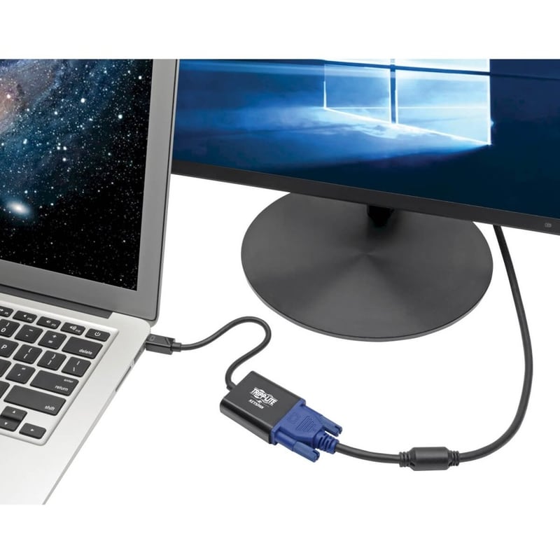 Tripp Lite by Eaton Keyspan Mini DisplayPort to Active VGA Adapter Video Converter (M/F) Black 6-in. (15.24 cm) - Thumbnail 2