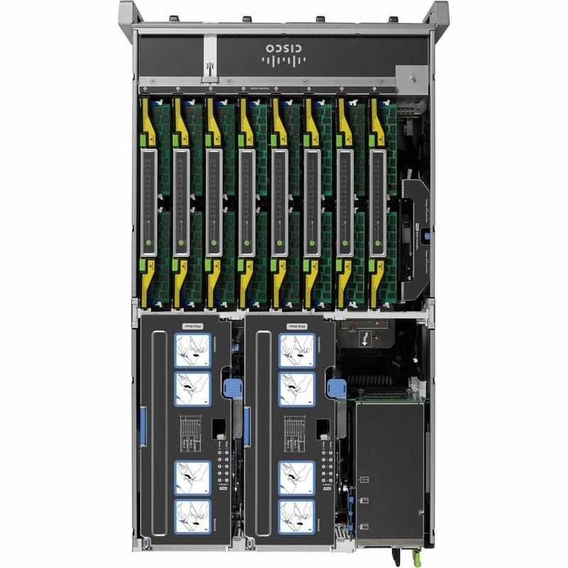 Cisco C460 M4 4U Rack-mountable Server - 4 x Intel Xeon E7-4880 v2 2.50 GHz - 2 TB RAM - 1.20 TB HDD - Serial ATA, 6Gb/s SAS Controller - Thumbnail 2