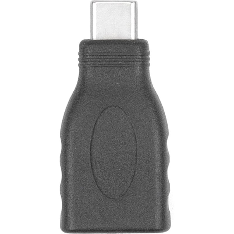 Rocstor Premium USB-C to USB-A Converter M/F - USB 2.0 - USB Type C to Adapter Converter - For use of USB C devices such as Macbook Pro, MacBook, Chromebook, and other USB-C devices - 1 Pack - 1 x USB Type C Male - 1 x USB Type A Female - Black - Thumbnail 5