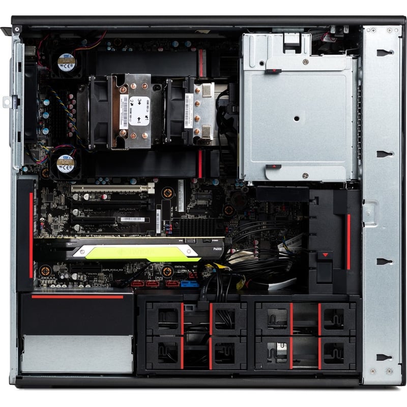 Lenovo ThinkStation P720 30BA00KEUS Workstation - 1 Xeon Gold 6242 - vPro Technology - 64 GB - 1 TB SSD - Tower - Thumbnail 3
