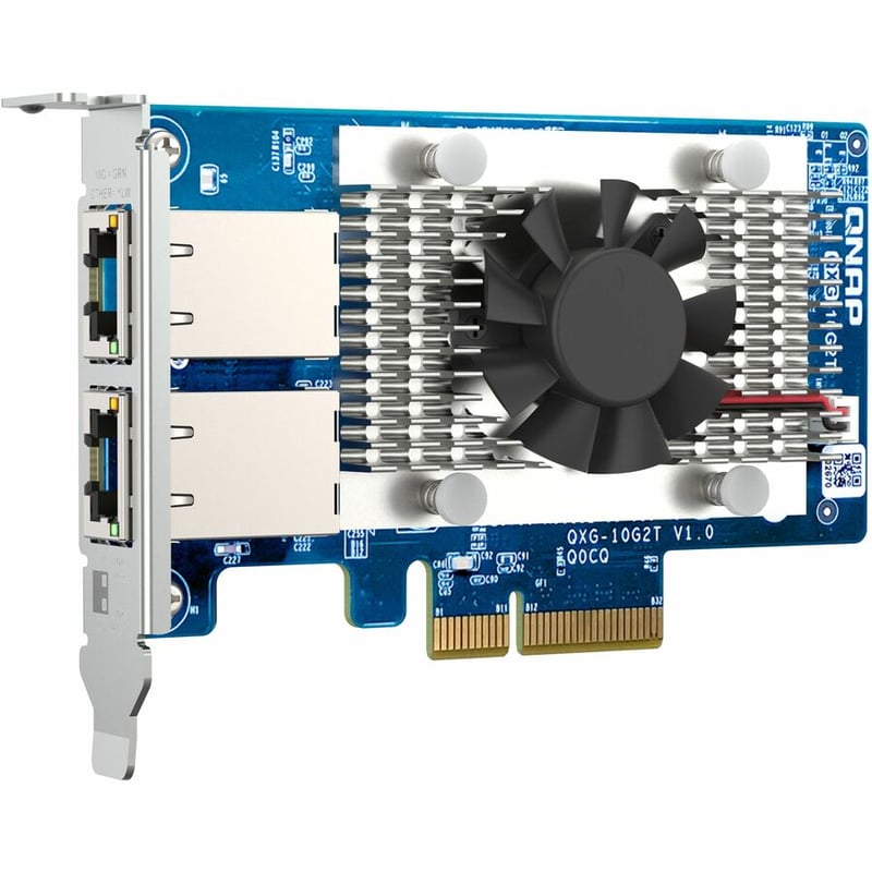 QNAP QXG-10G2T Dual-port, 5-speed 10 GbE (RJ45) Network Expansion Card - Thumbnail 2