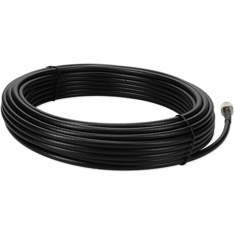 AddOn 50ft Cisco® 4G-CAB-LMR240-50 Compatible TNC (Male) to TNC (Female) Black Coaxial Simplex PVC Copper Patch Cable - Thumbnail 5