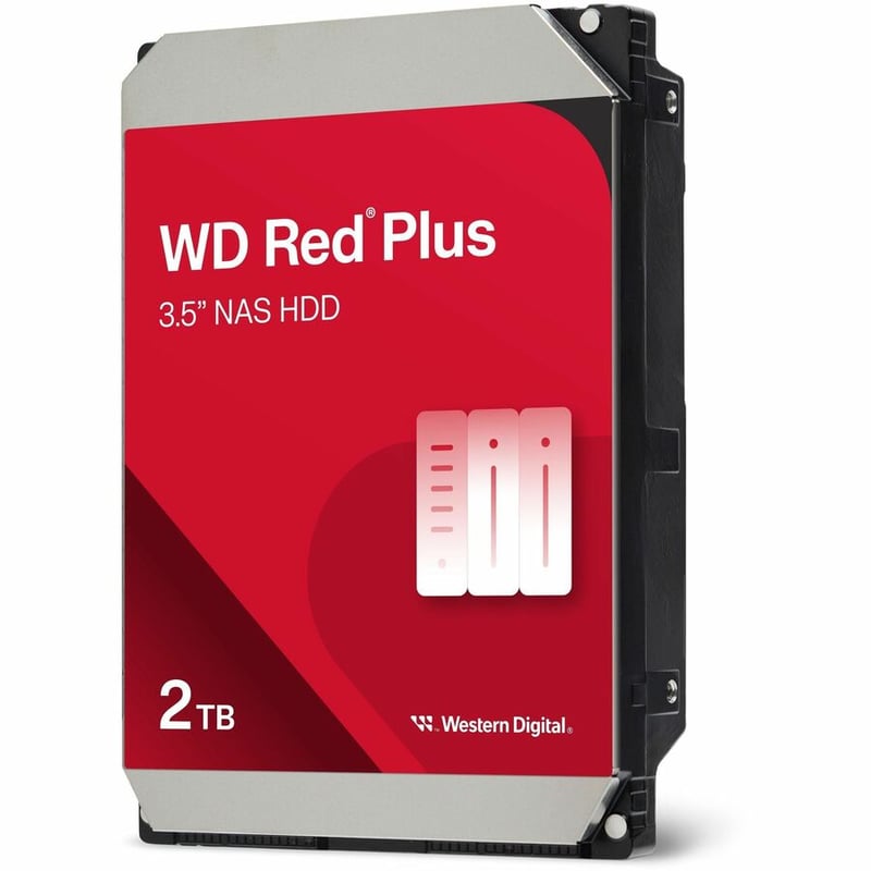 WD Red Plus WD20EFPX 2 TB Hard Drive - 3.5" Internal - SATA (SATA/600) - Thumbnail 2