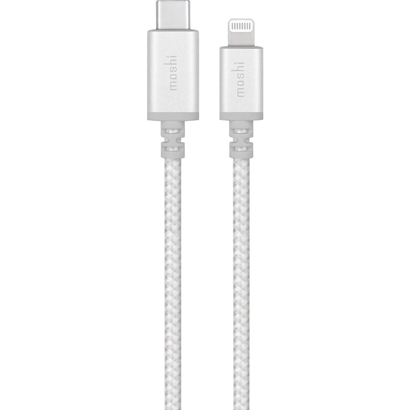 Moshi Integra USB-C to Lightning Cable 4 ft (1.2 m) Jet Silver - Thumbnail 1