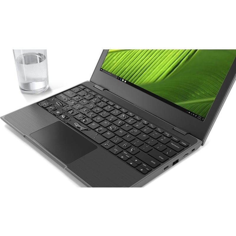 Lenovo 100e Windows 2nd Gen 81M80086US 11.6" Netbook - HD - 1366 x 768 - Intel Celeron N4120 Quad-core (4 Core) 1.10 GHz - 4 GB Total RAM - 4 GB On-board Memory - 128 GB SSD - Black - Thumbnail 2