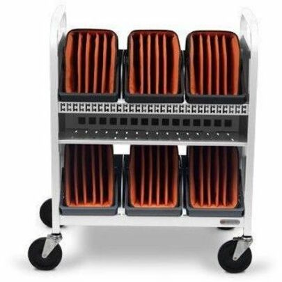 Bretford CUBE Transport Cart with Caddies - TVCT30CAD - Thumbnail 4