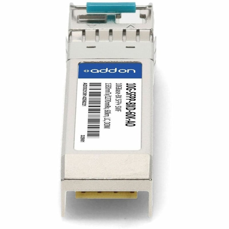 AddOn Brocade® (Formerly) 10G-SFPP-BXD-60K Compatible TAA 10GBase-BX SFP+ Transceiver (SMF, 1330nmTx/1270nmRx, 60km, LC, DOM) - Thumbnail 4