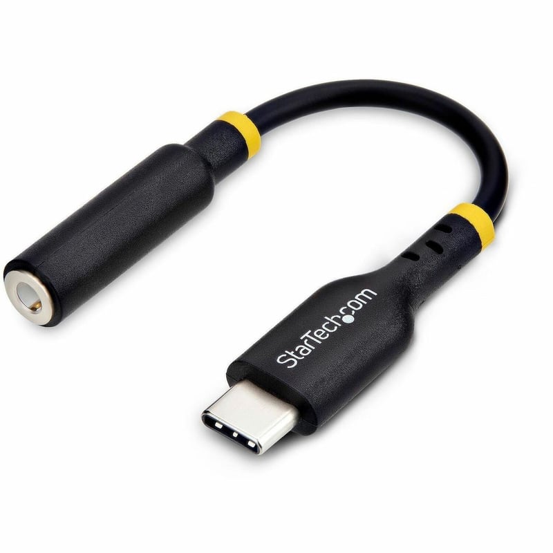 USB-C AUDIO ADAPTER TO 3.5MM TRRS HEADPHONE JACK - TYPE-C DONGLE - Thumbnail 1