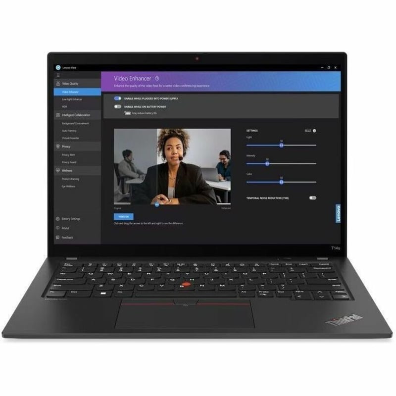 Lenovo ThinkPad T14s Gen 4 21F8004AUS 14" Touchscreen Notebook - WUXGA - 1920 x 1200 - AMD Ryzen 7 PRO 7840U Octa-core (8 Core) 3.30 GHz - 16 GB Total RAM - 16 GB On-board Memory - 512 GB SSD - Deep Black - Thumbnail 3