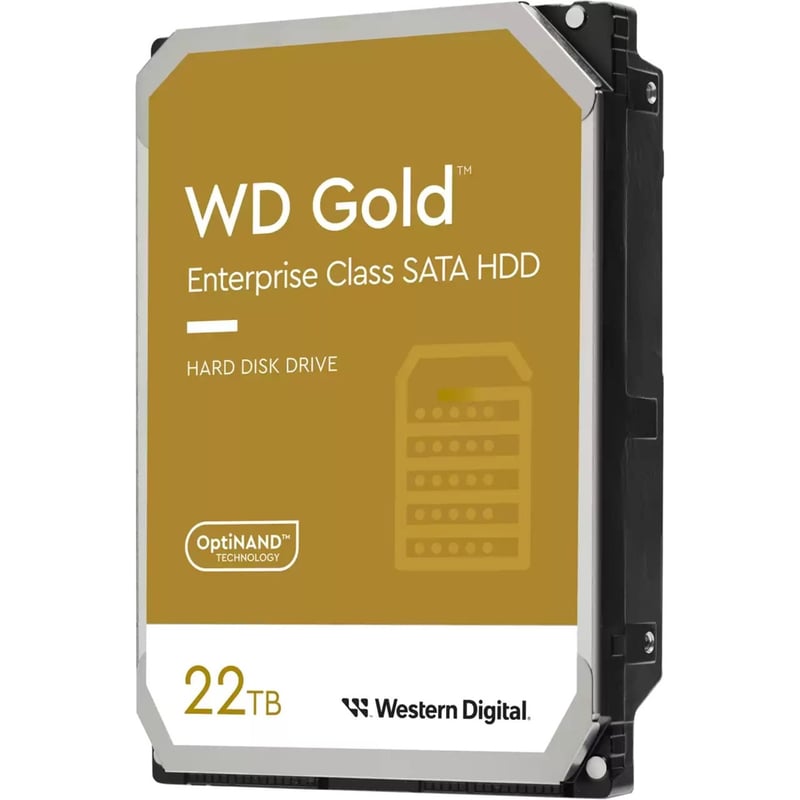 WD Gold WD221KRYZ 22 TB Hard Drive - 3.5" Internal - SATA (SATA/600) - Conventional Magnetic Recording (CMR) Method - Thumbnail 1