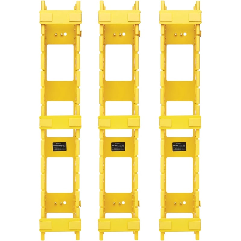 Tripp Lite by Eaton High-Capacity Vertical Cable Manager - Double Finger Duct, Yellow, 6 ft. (1.8 m) - Thumbnail 3