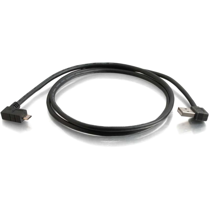 C2G 5m USB A to Micro-USB B Cable with Right Angeled Connectors-USB 2.0 16ft - Thumbnail 3
