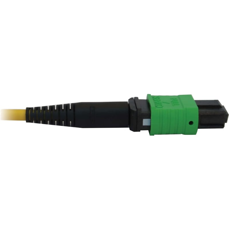 Eaton Tripp Lite Series 400G Singlemode 9/125 OS2 Switchable Fiber Optic Cable (12F MTP/MPO-APC to 4x Duplex LC/UPC F/M), LSZH, Yellow, 2 m (6.6 ft.) - Thumbnail 3