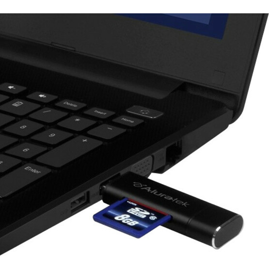 Aluratek USB 3.1 / Type-C / Micro USB OTG (On-The-Go) SD and Micro SD Card Reader - Thumbnail 5