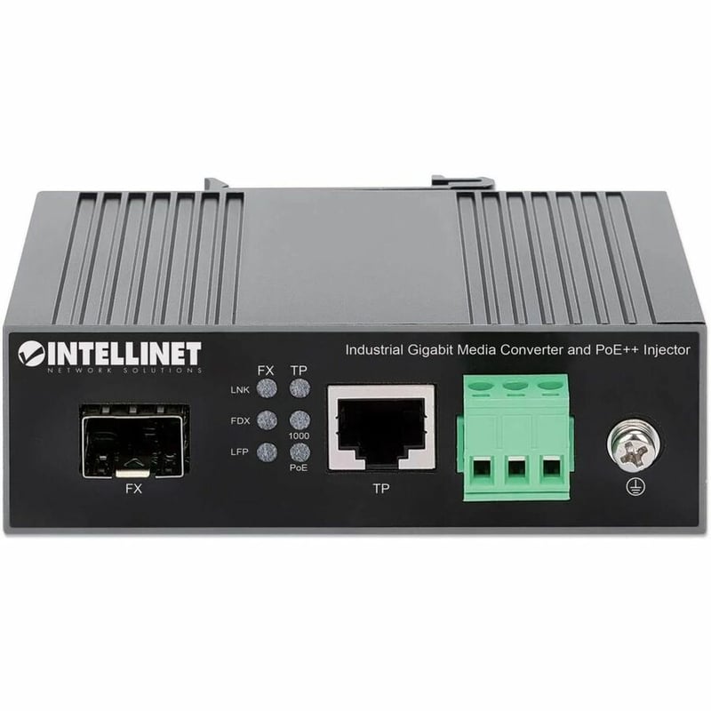 INDUSTRIAL GIGABIT MEDIA CONVERTER AND POE++ INJECTOR - Thumbnail 4