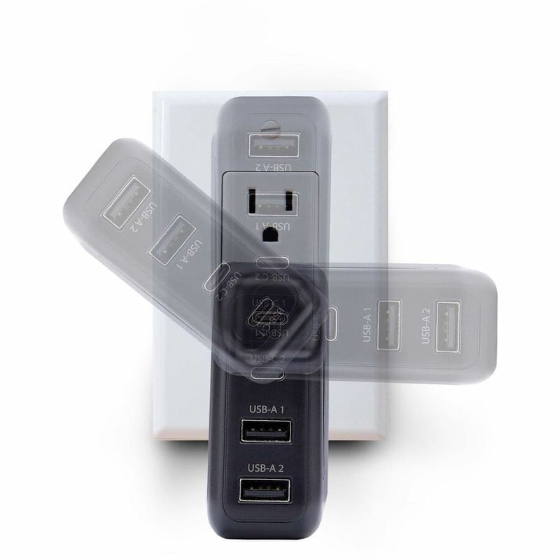 100W USB-C WALL CHARGER GAN POWER ADAPTER 2X USB-C/2X USB-A - Thumbnail 3
