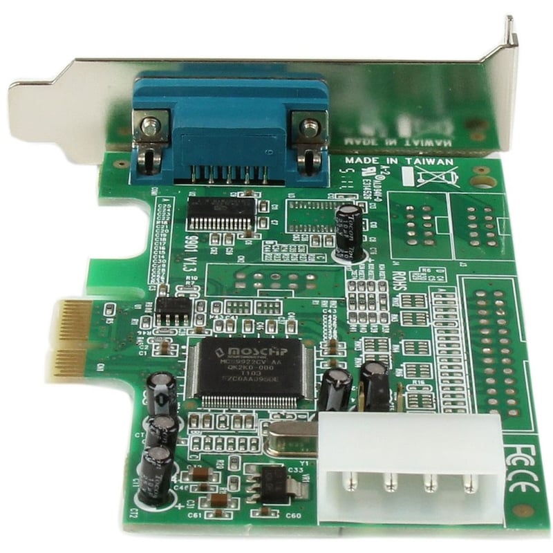 StarTech.com 1-port PCI Express RS232 Serial Adapter Card - PCIe Serial DB9 Controller Card 16550 UART - Low Profile - Windows/Linux - Thumbnail 4