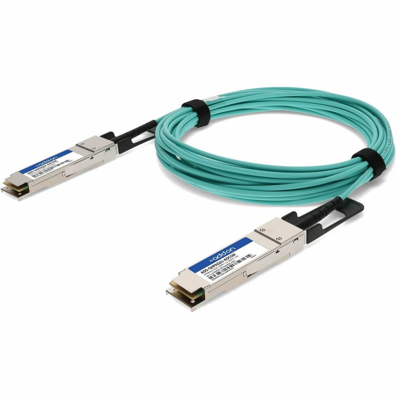 AddOn HP® to Juniper Networks® JNP-40G-AOC-5M Compatible TAA 40GBase-AOC QSFP+ to QSFP+ Active Optical Cable (850nm, MMF, 5m) - Thumbnail 1