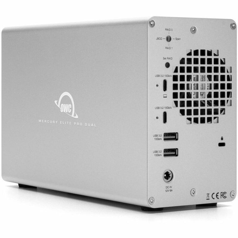 OWC MERCURY ELITE PRO DUAL WITH 3-PORT HUB 0TB RAID ENCLOSURE WITH USB 10GB/S - Thumbnail 3