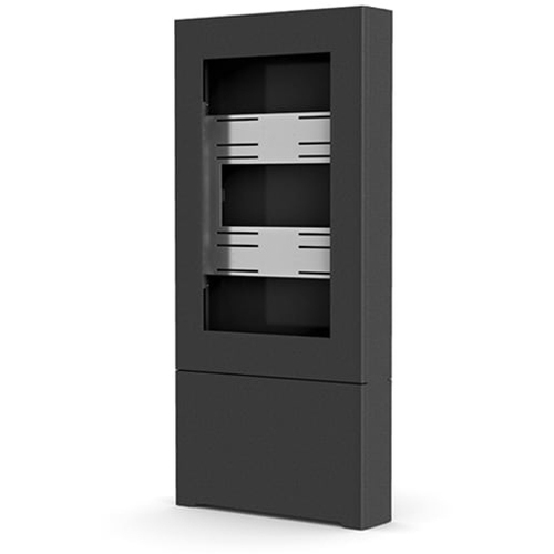 Chief Impact 47 Inch Floor Standing Kiosk - Portrait Orientation - Black