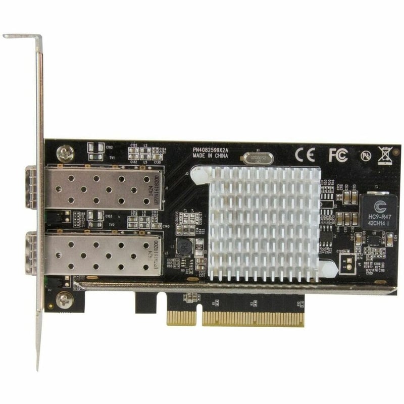 StarTech.com 10G Network Card - 2x 10G Open SFP+ Multimode LC Fiber Connector - Intel 82599 Chip - Gigabit Ethernet Card - Thumbnail 2