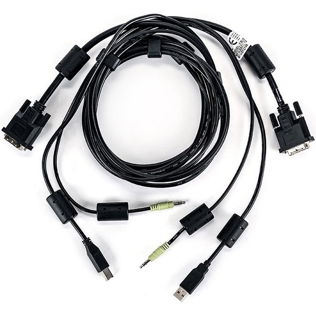 Vertiv Avocent USB Keyboard and Mouse, DVI-D and Audio Cable, 6 ft. forVertiv Avocent SV and SC Series Switches - Thumbnail 1