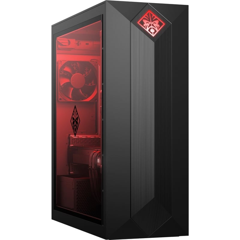 HP OMEN Obelisk 875-0000 875-0140 Gaming Desktop Computer - Intel Core i5 9th Gen i5-9400F - 8 GB - 512 GB SSD - Shadow Black, Dark Chrome - Thumbnail 2