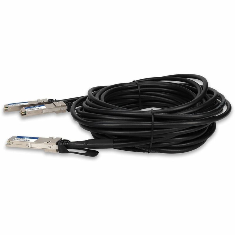 AddOn Mellanox® MCA7J50-H005R Compatible TAA 200GBase-CU QSFP56 to 2xQSFP56 Direct Attach Cable (Active Twinax, 5m, Infiniband HDR) - Thumbnail 2
