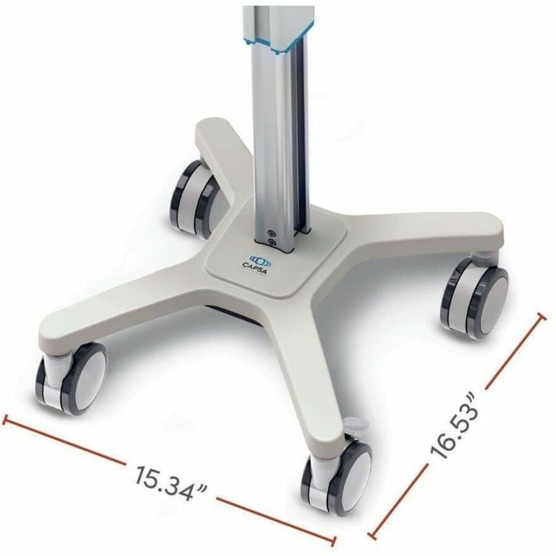 Capsa Healthcare - Kidney Cart (207166-FG) - Light Duty Mobile Computing Cart - Thumbnail 3