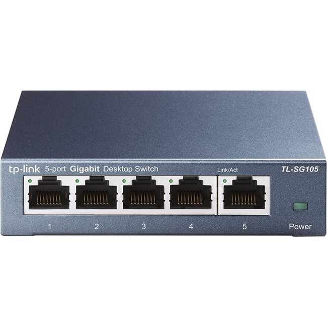 TP-LINK TL-SG105 - 5 Port Gigabit Unmanaged Ethernet Network Switch - Thumbnail 1