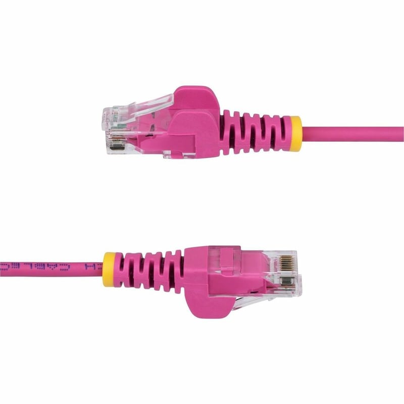 SLIM CAT6 CABLE PINK LSZH SLIM SNAGLESS RJ45 UTP PATCH CABLE - Thumbnail 3