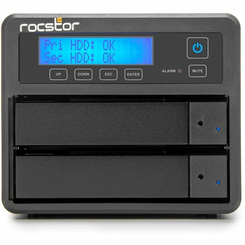ROCPRO U33 RAID-44TB(2X22TB)72K USB 3.2 GEN 210GBPS -RAID 0/1 -TAA - Thumbnail 1