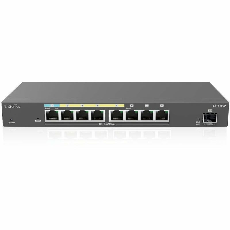 EnGenius 3xGE, 4xGE PoE, 1xGE PD Switch Extender with 1 SFP Port - Thumbnail 1