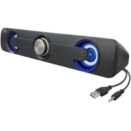 GAMESTERGEAR SY-SPK20234 SPEAKER IS A LIGHT WEIGHT DESKTOP USB POWERED SOUND BAR - Thumbnail 1