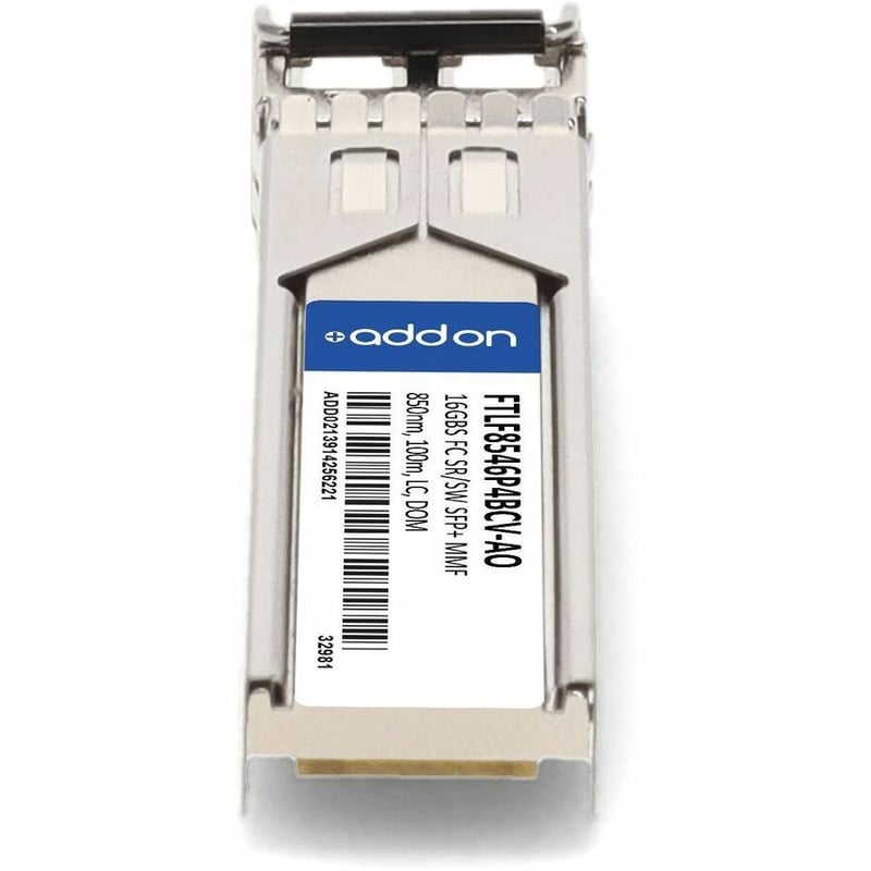 AddOn Finisar® FTLF8546P4BCV Compatible TAA 10/16GBase-SR/SW FC SFP+ Transceiver Multi-Rate (MMF, 850nm, 100m, LC, DOM) - Thumbnail 4