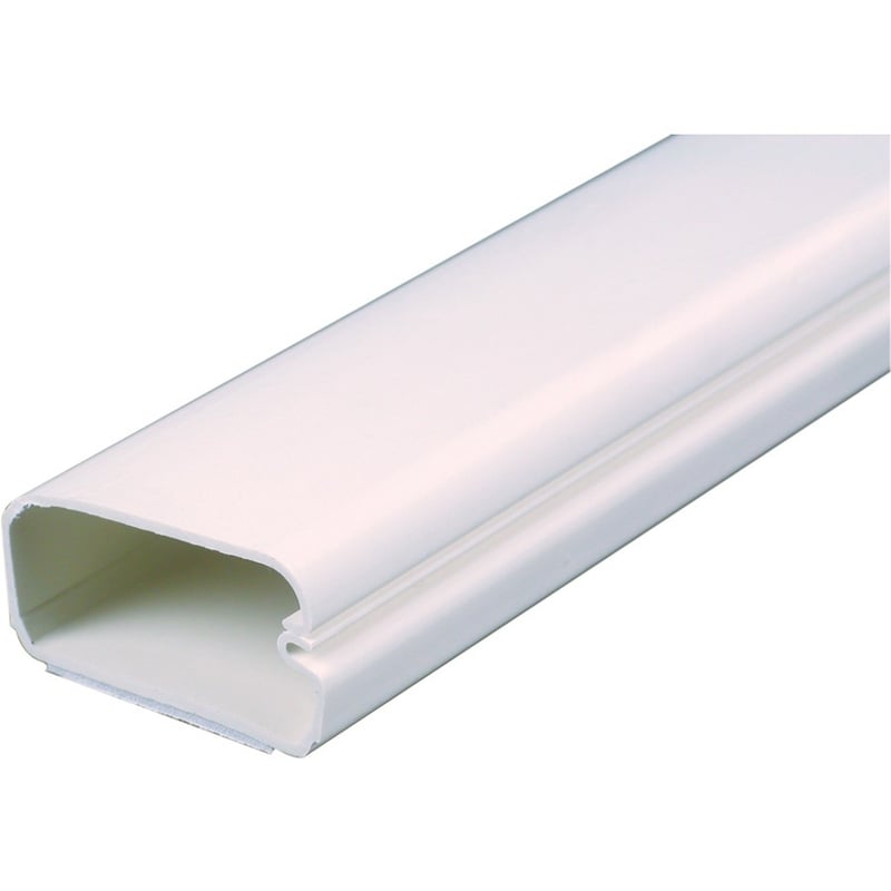 Wiremold Uniduct 2900 One-Piece Latching Cable Raceway Fitting - 8ft Length - Fog White - TAA Compliant