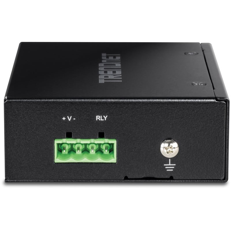 TRENDnet Industrial SFP to Gigabit PoE+ Media Converter, IP30 Rated Housing, Operating temperature range -40- 75 C to (-40 - 167 F), TI-PF11SFP, Black - Thumbnail 3