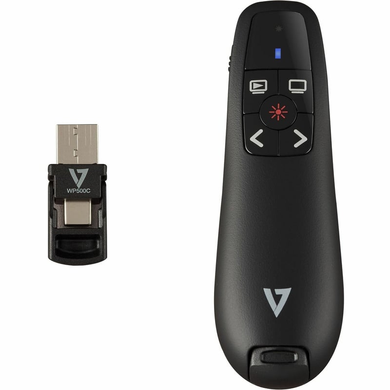 WIRELESS PRESENTER DUAL USB-C/A 2.4GHZ RF RED LASER POINTER - Thumbnail 1