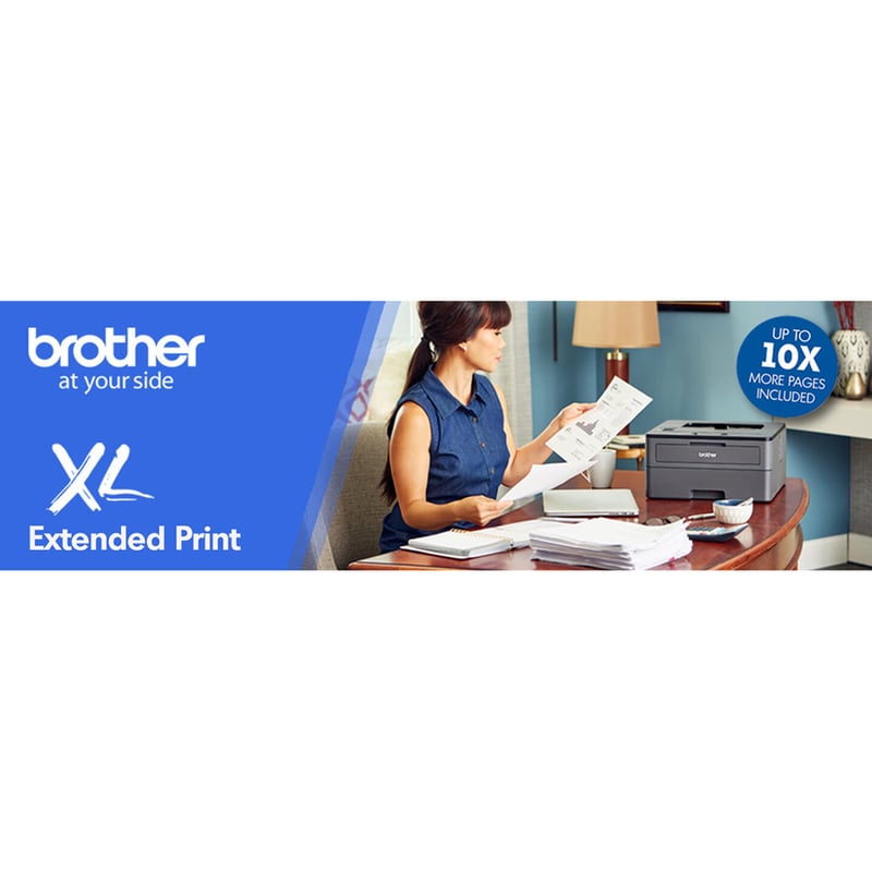 Brother HL HL-L2370DWXL Desktop Laser Printer - Monochrome - Thumbnail 3