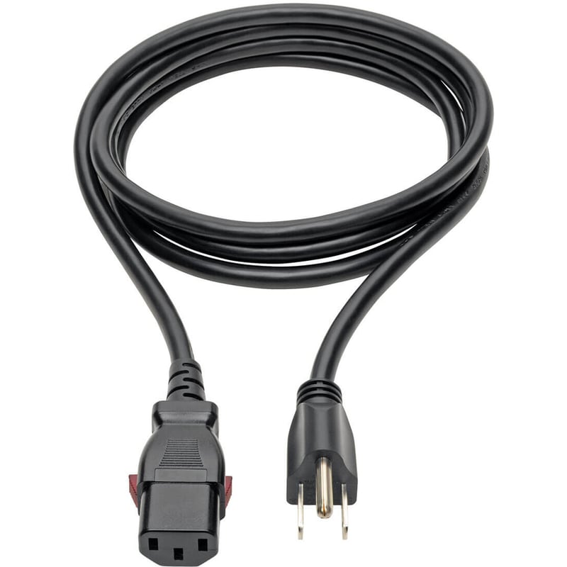 Eaton Tripp Lite Series Computer Power Cord, NEMA 5-15P to Locking C13 - 10A, 125V, 18 AWG, 6 ft. (1.83 m) - Thumbnail 2